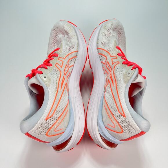 ASICS GEL-Cumulus 23 White Orange Lace Up Running Shoes 1012B253 Womens Size 9.5 - Picture 7 of 10